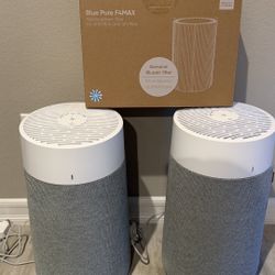 Pair of Blueair Purifiers (411i Max and 411a Max) w/ Extra New Filter