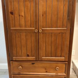 Kids/Teens Bedroom Furniture Set - Real Wood - Headboard, Footboard, Armoire, Book Case