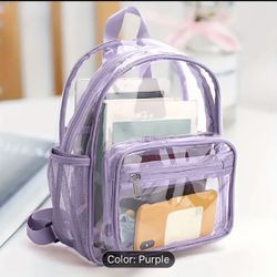 Clear Bag Color Purple 