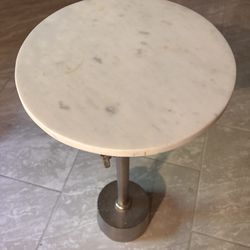 Pottery Barn Marble Top End Tables