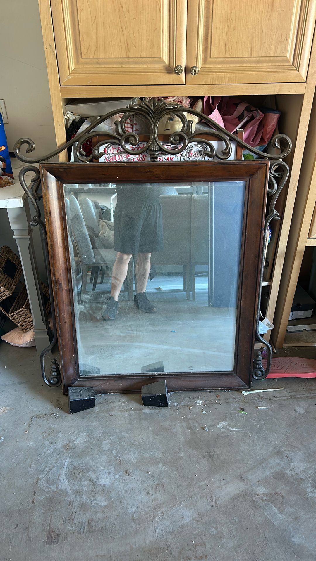Heavy Duty Mirror With Iron Design