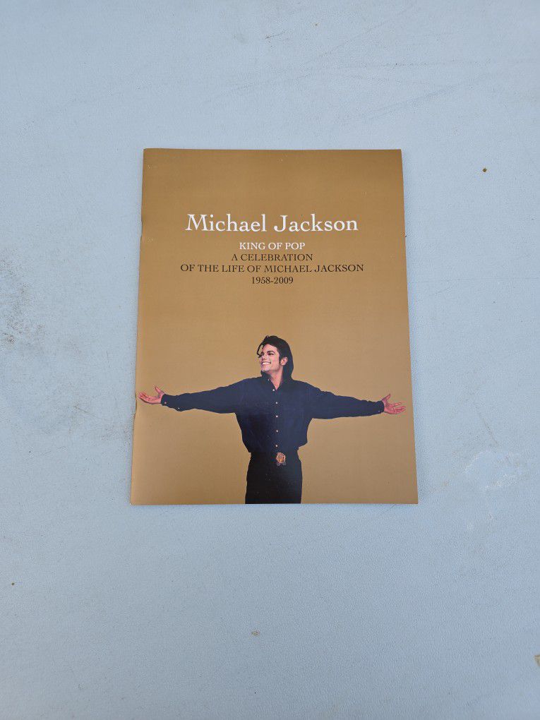 Authentic Michael Jackson Memorial Program