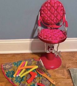 Our Generation salon chair and accessories. 