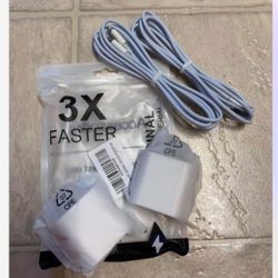 ❗️ Fast Charger  ❗️iPhone Charger,   6 FT EACH 【MFi Certified]