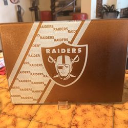 Raiders Decorative glass cutting board