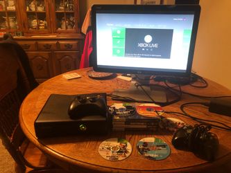 Xbox 360 320gb console 10 games!!!