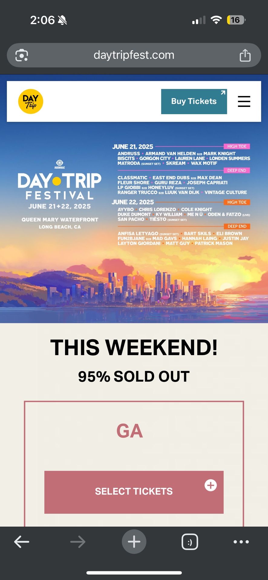 (2) 2-Day Trip tickets