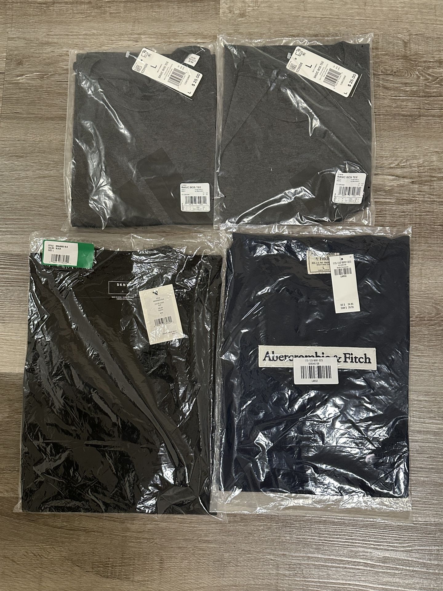 Adidas, DKNY, Abercrombie Mens T Shirts (Size L)