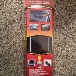 New Solar Powered Battery Trickle Charger 12V original pack