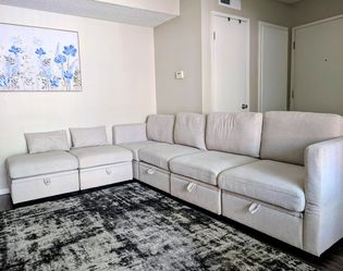 6 Seater Modular Sofa with Storage