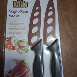 Set Of Two Copper Knifes As Seen On TV Retails For 19.99