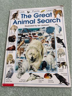 The Great Animal Search Scholastic Edition Ian Jackson - Good Condition