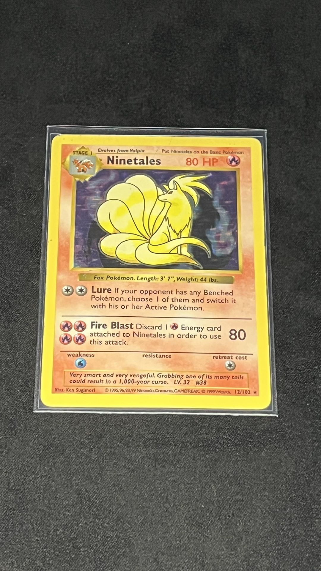 NINETALES 12/102 BASE SHADOWLESS