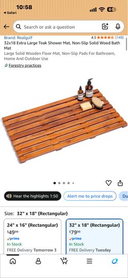 New wooden mat