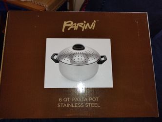 Parini 6 Qt. Stainless Steel Pasta Pot