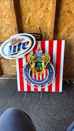 2011 Miller Lite Chivas Guadalajara Neon Sign – Working