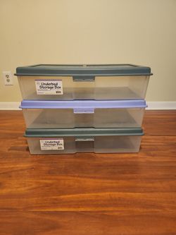 Underbed Storage Box All 3for $5