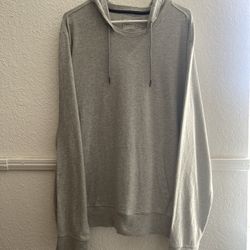 Gray Express Long Sleeve Sweatshirt w/Hoodie (XL)