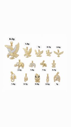 ✨ 10K GOLD ANIMAL & LUCKY CHARM PENDANT COLLECTION ✨