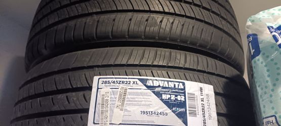 4 New Argus Advanta HPZ-02 (285/45ZR22) TIRES