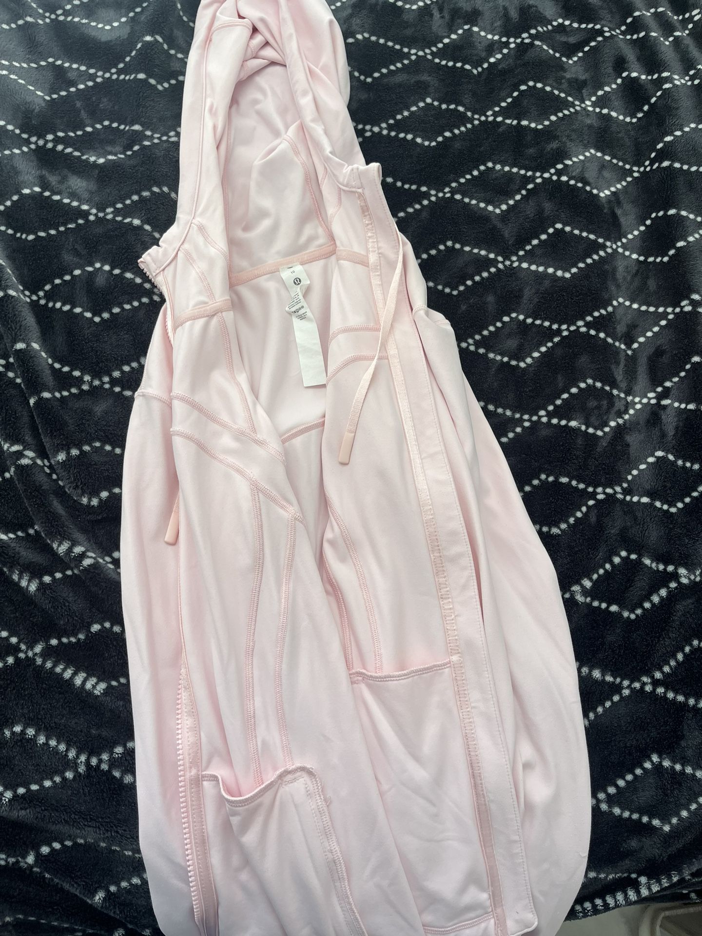 Lululemon Defined Pink Hooded Jacket Size 10 