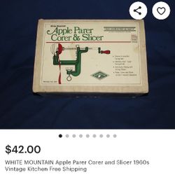 White Mountain Apple Parer, Corer And Slicer