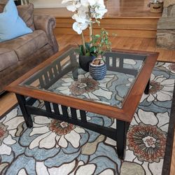 Ethan Allen Coffee Table & Side Table