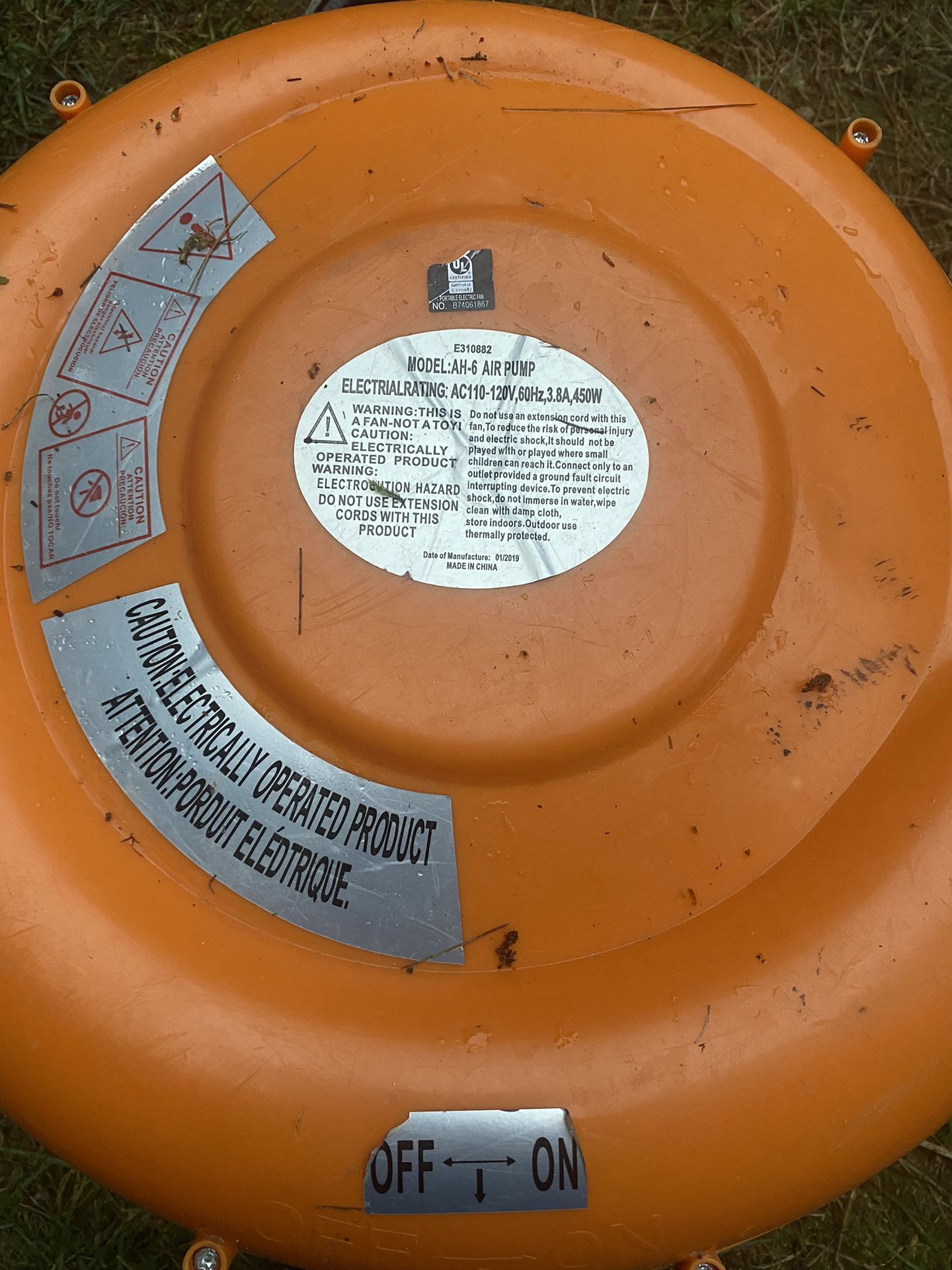 BLOWER FAN AIR PUMP AH-6