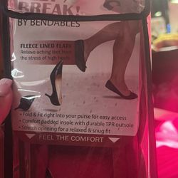 Red Foldable Fleece Flats