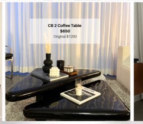 Cb2 concrete coffee table