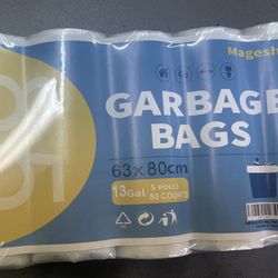 5 Rolls Garbage Bags 13 Gallons 