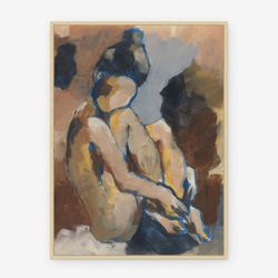 Large Framed Abstract Figure Wall Art 32x43 New Retail $798