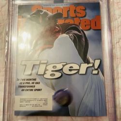 9.2 Graded Tiger Woods Sports Illustrated Magazine 