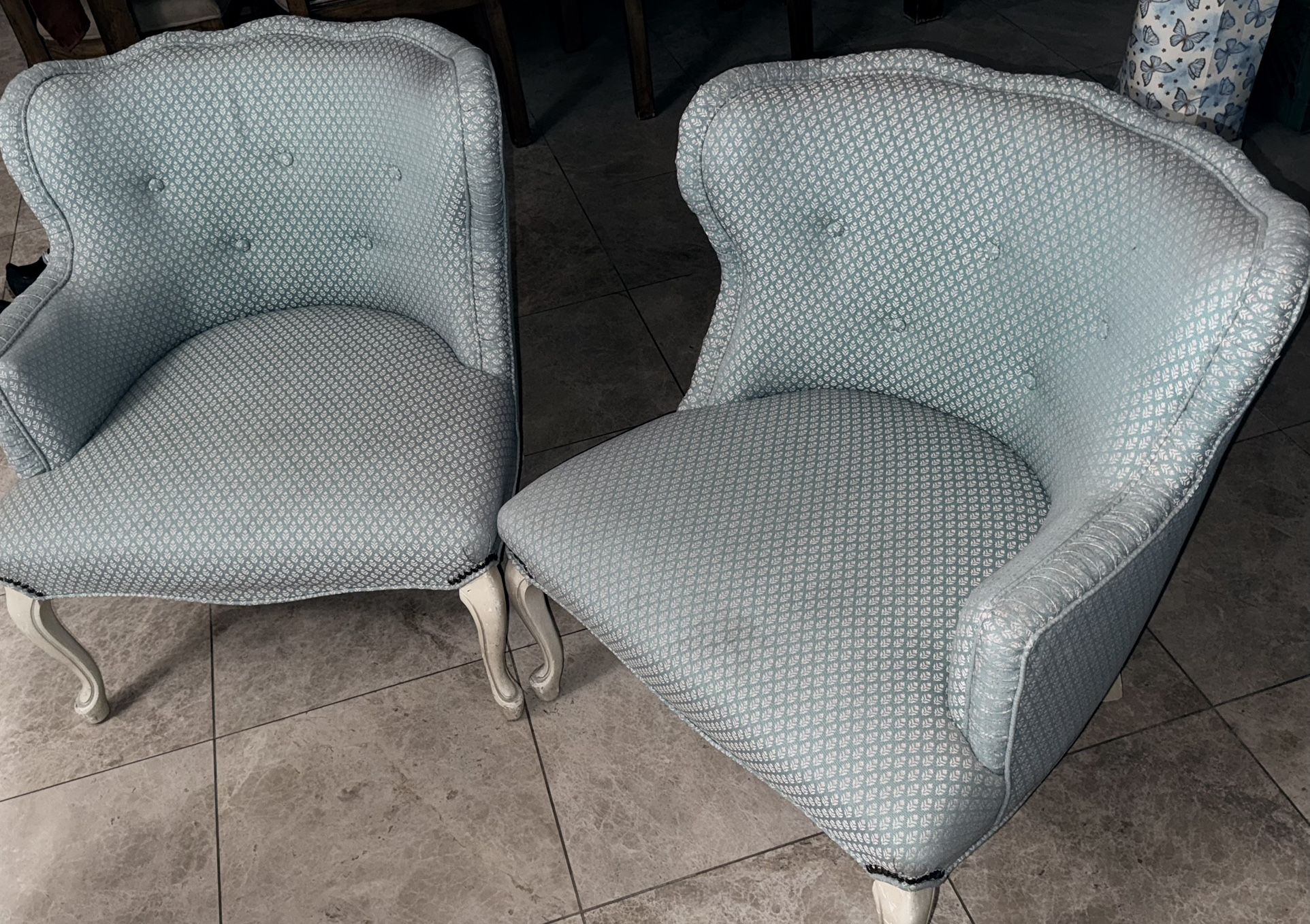 Vintage Accent Chairs With Ottoman 