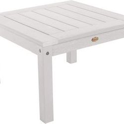 Highwood AD-DSST1-WHE Adirondack Side Patio Table, White ⭐️NEW IN BOX⭐️