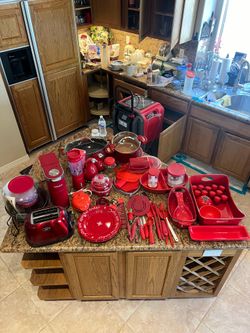 Red Kitchen Set