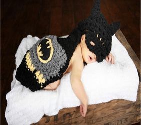 Newborn Batman photo prop outfit