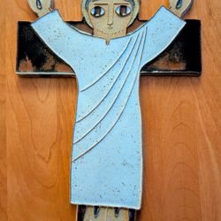 Vintage St. Andrews Abbey Handmade Clay Wall Hanging 