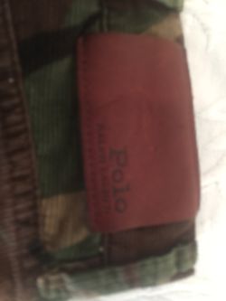 POLO CORDUROY CAMO PANTS