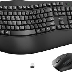 Wireless Ergonomic Keyboard and Mouse Combo