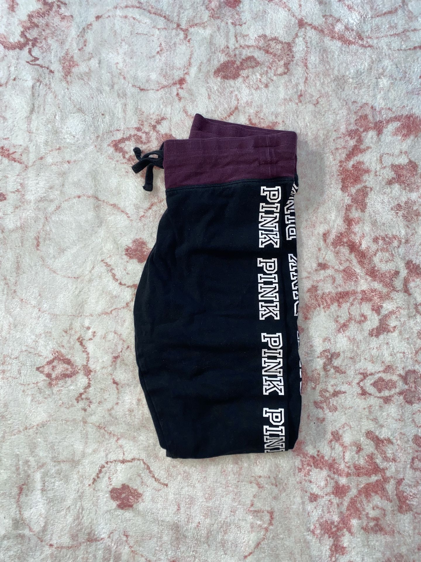 Black and purple Victoria's Secret PINK sweatpants