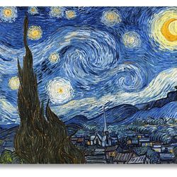 Starry Night, Vincent Van Gogh Art 