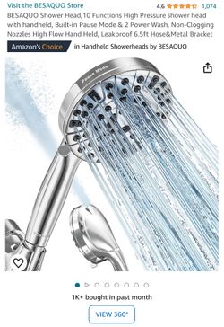 10 Functions High Pressure shower head 