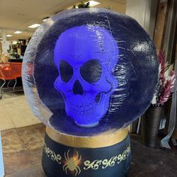 Halloween Led Turning Skull Decoration 