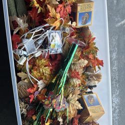 Decor Bin Fall Decor .. Variety Of items 