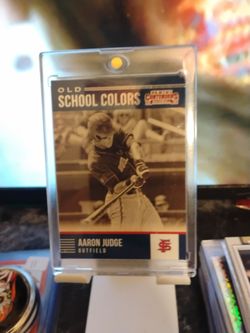 Aaron Judge Panini Contenders Old School Colors Card
