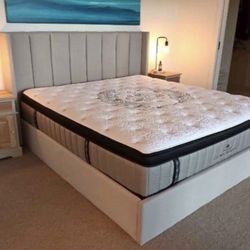Queen Size Frame With Mattress