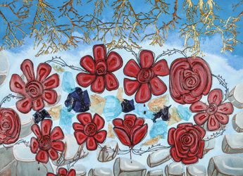 Roses Are Red Painting