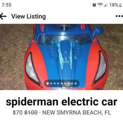 Electric Spiderman Car