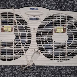 Window Fan With 2 Fans- Holmes Brand
